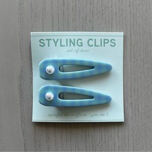 Anthropologie Aqua Styling Clips for Kids or Adults! NWT